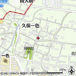 愛知県小牧市久保一色1668周辺の地図