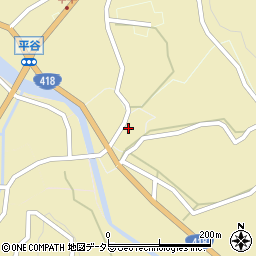 長野県下伊那郡平谷村965周辺の地図