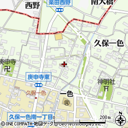 愛知県小牧市久保一色2888周辺の地図