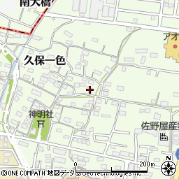 愛知県小牧市久保一色1660周辺の地図