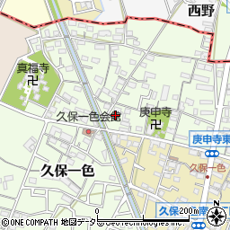 愛知県小牧市久保一色3060周辺の地図
