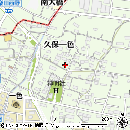 愛知県小牧市久保一色1613周辺の地図