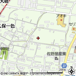 愛知県小牧市久保一色1335-3周辺の地図