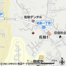 神奈川県鎌倉市佐助1丁目12周辺の地図