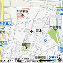 愛知県江南市五明町青木245周辺の地図