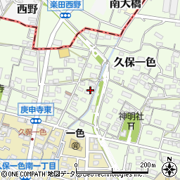 愛知県小牧市久保一色2896周辺の地図