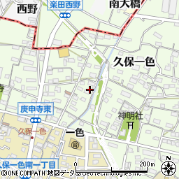 愛知県小牧市久保一色2896周辺の地図