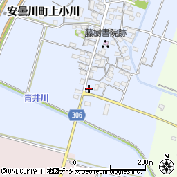滋賀県高島市安曇川町上小川266周辺の地図