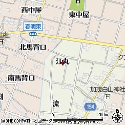 愛知県一宮市千秋町加茂江丸周辺の地図