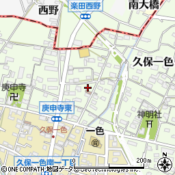 愛知県小牧市久保一色2881-1周辺の地図