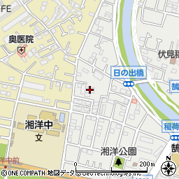 藤沢市役所　浜見山ポンプ場周辺の地図