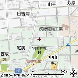 愛知県一宮市西大海道東光寺79周辺の地図