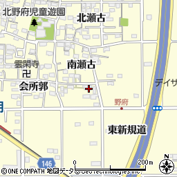 愛知県一宮市開明南瀬古11周辺の地図