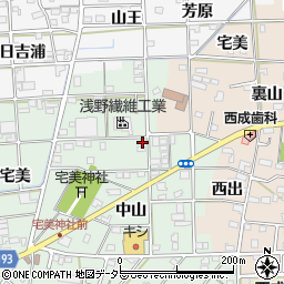 愛知県一宮市西大海道東光寺60周辺の地図