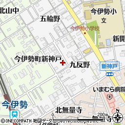 愛知県一宮市今伊勢町新神戸九反野51周辺の地図