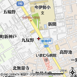愛知県一宮市今伊勢町新神戸九反野39周辺の地図