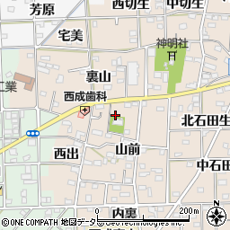 愛知県一宮市春明山前40-1周辺の地図
