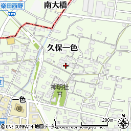 愛知県小牧市久保一色1612-6周辺の地図