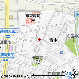 愛知県江南市五明町青木247周辺の地図