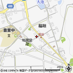 京都府綾部市豊里町福垣343周辺の地図