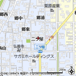 愛知県一宮市小信中島二ツ屋周辺の地図