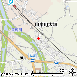 兵庫県朝来市山東町大垣443周辺の地図