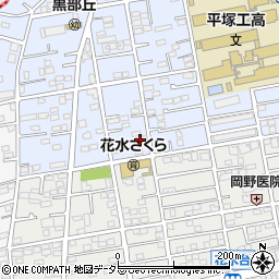 神奈川県平塚市黒部丘22-12周辺の地図