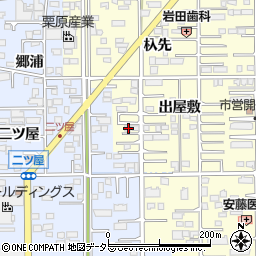 愛知県一宮市開明出屋敷7周辺の地図