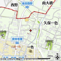 愛知県小牧市久保一色2891周辺の地図