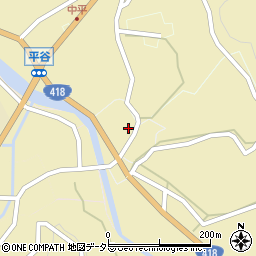 長野県下伊那郡平谷村968周辺の地図