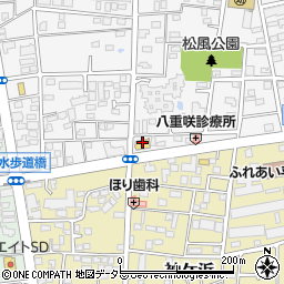 クリーニングパーム松風町店周辺の地図