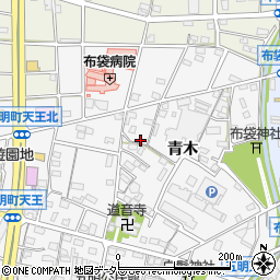 愛知県江南市五明町青木38周辺の地図