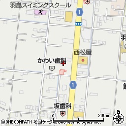 岐阜県羽島市竹鼻町狐穴1117周辺の地図