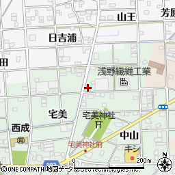 愛知県一宮市西大海道東光寺45周辺の地図