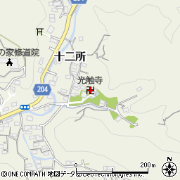 光触寺周辺の地図