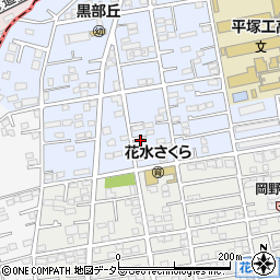 神奈川県平塚市黒部丘22-26周辺の地図