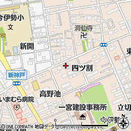 愛知県一宮市今伊勢町本神戸四ツ割18周辺の地図