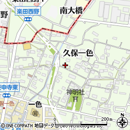 愛知県小牧市久保一色1598-5周辺の地図