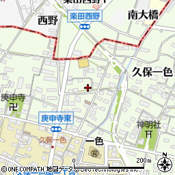 愛知県小牧市久保一色2943周辺の地図