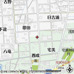愛知県一宮市西大海道北裏71周辺の地図