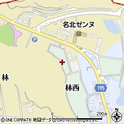 愛知県小牧市林西周辺の地図