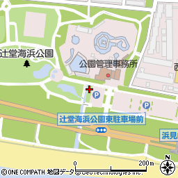 辻堂海浜公園東側駐車場トイレ周辺の地図