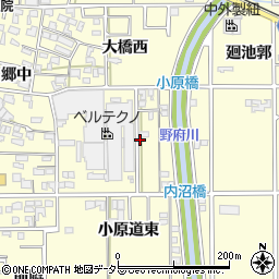 愛知県一宮市開明小原道東周辺の地図