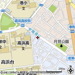 高浜台自治会館周辺の地図