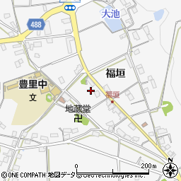 京都府綾部市豊里町周辺の地図