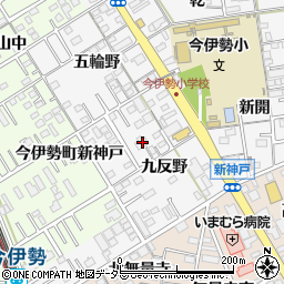 愛知県一宮市今伊勢町新神戸九反野53周辺の地図