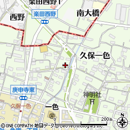 愛知県小牧市久保一色2897周辺の地図