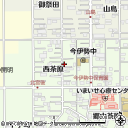 愛知県一宮市今伊勢町宮後西茶原周辺の地図