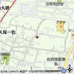 愛知県小牧市久保一色1348-1周辺の地図