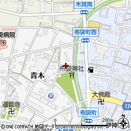 愛知県江南市五明町青木103周辺の地図